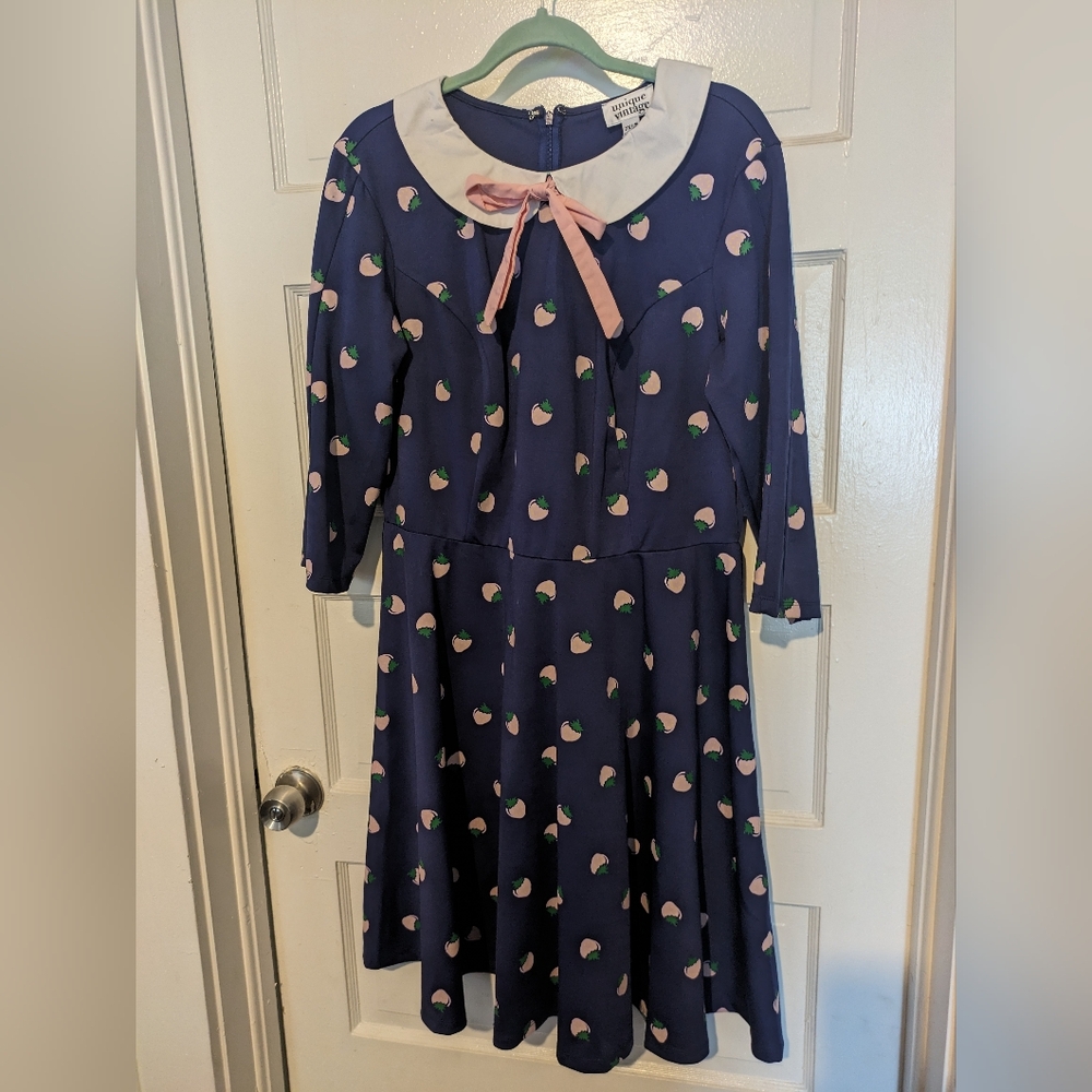 Unique vintage strawberry dress